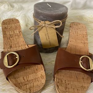 NWT-Brown Leather Sandals 👡 by Tommy Hilfiger
